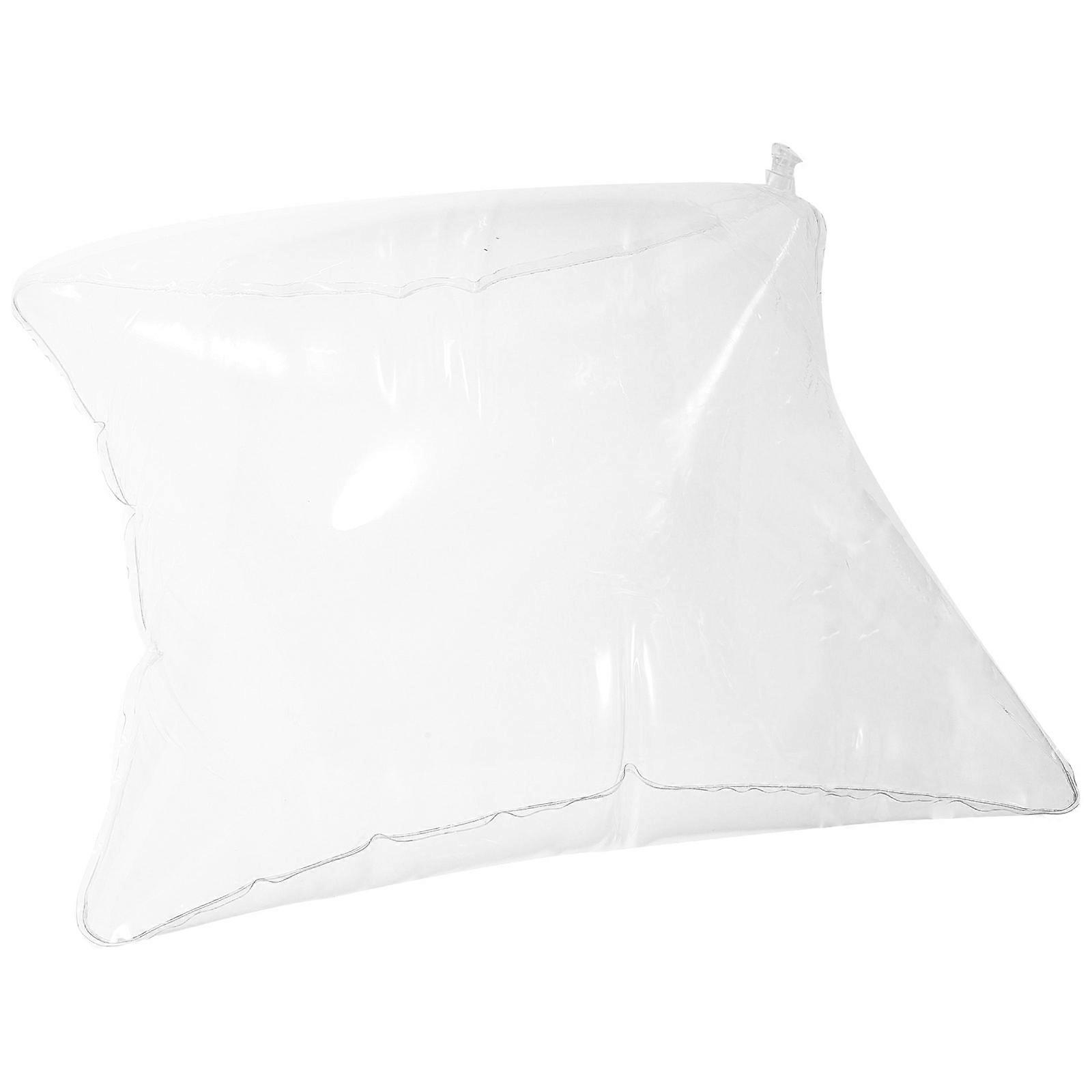 Inflatable Throw Cushion Clear Pillow Insert for Camping Transparent