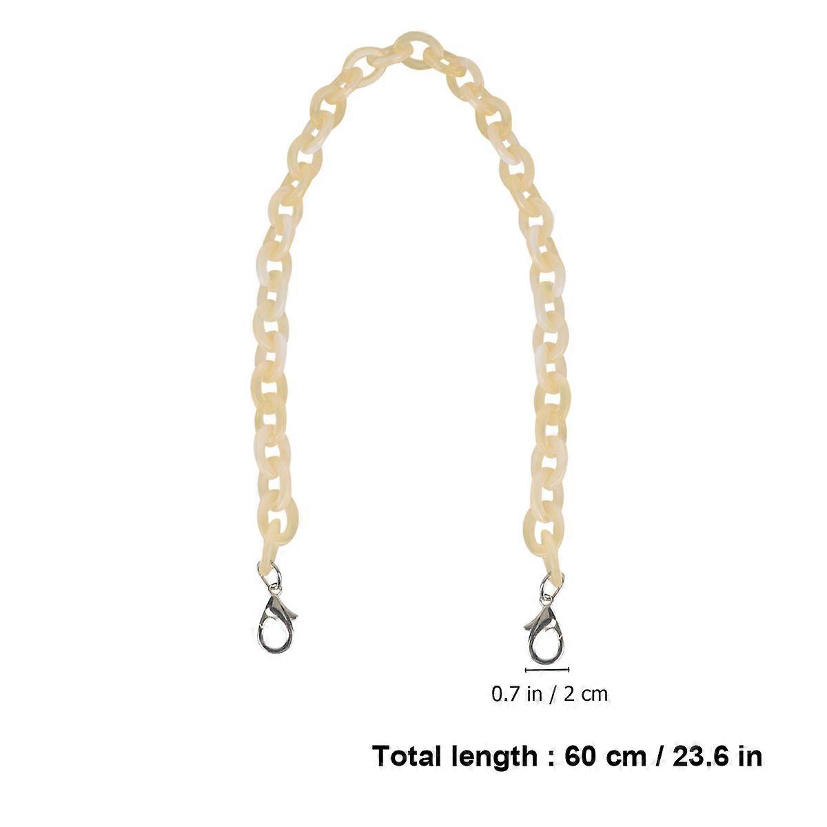 Bag Chains Acrylic Tote Bag Strap for DIY Use Yellow Replacement