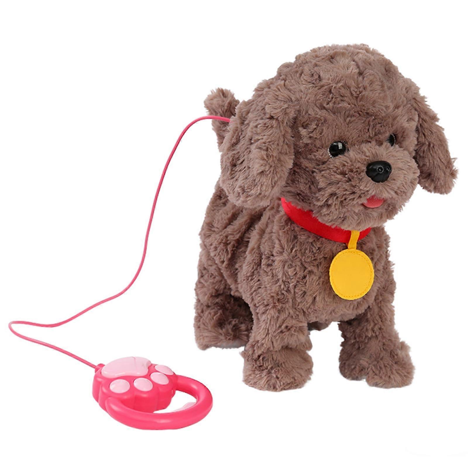 Interactive Robot Dog with TouchSensitive Play, Voice Mimic and Leash Remote, Battery Powered