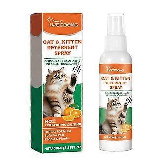 Cat Deterrent Spray Natural Scratching Cats Anti Scratch Spray No Stimulation Orange Fragrance Sofa Furniture Protectors