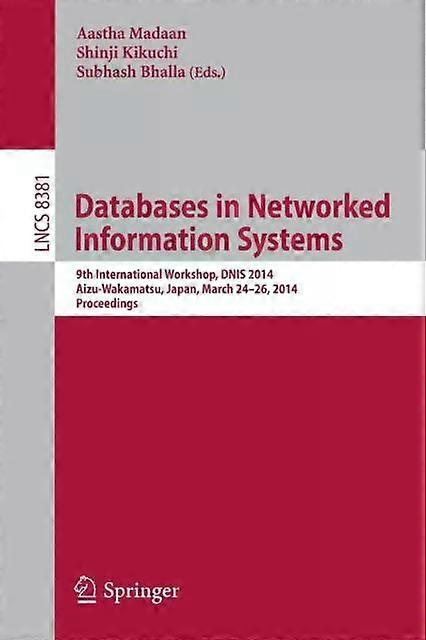 Databases In Networked Information Systems 9th International Workshop Dnis 20 - Springer Nature B.V