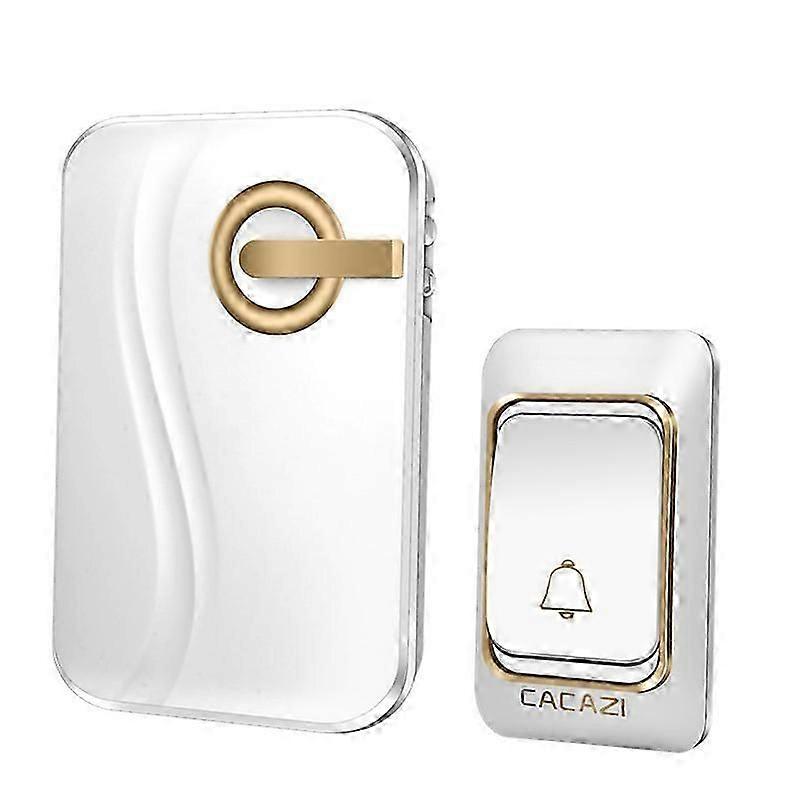 Waterproof Flashing Wireless Doorbell with DC Battery and Elderly Alert Function
