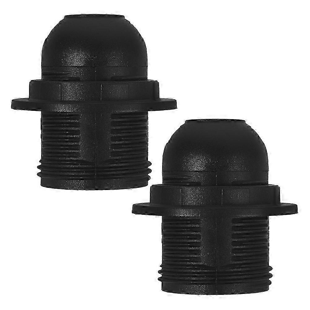Light Sockets E26 Lamp Holder for 2Pcs Black Medium Screw Replacement