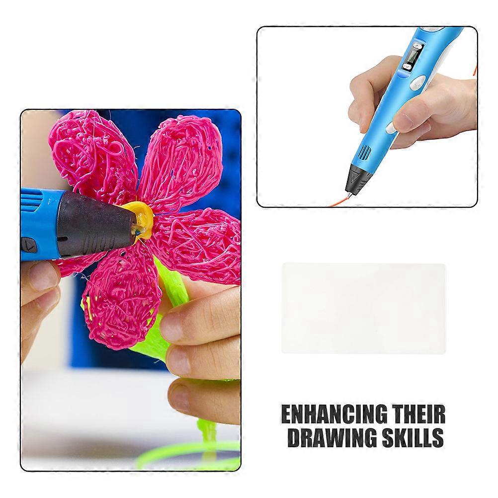 60Pcs PVC Three-Dimensional Printer Pen Mat for Drawing Tool