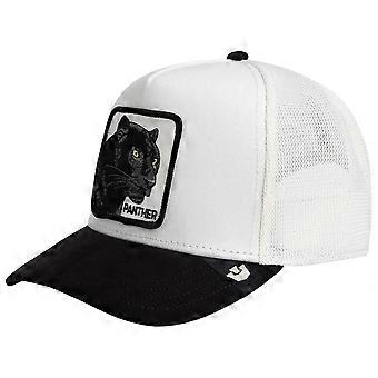 Goorin Bros Suede Black Panther Trucker Hat - Dust White/Void Black