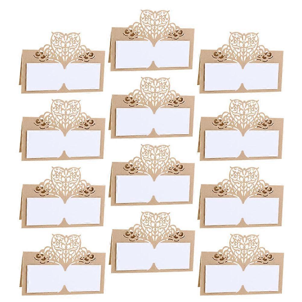 Multi-Function Wedding Table Cards for Decor Golden 25Pcs Decorative Place Cards