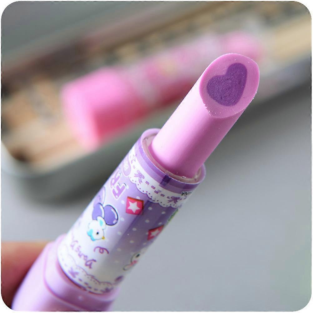 Fruit Pattern Eraser Creative for Kids Use 10Pcs Assorted Color