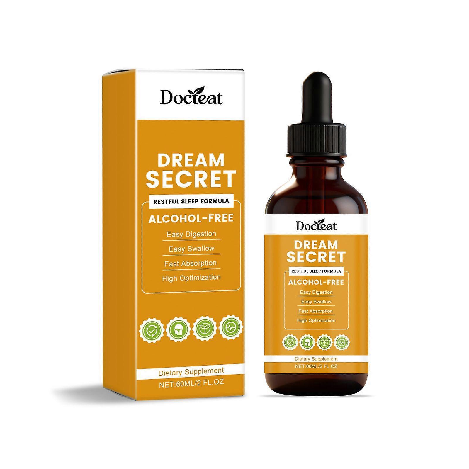 Søvndråper for bedre hvile, naturlig søvnstøtte, sovner raskt, 60 ml