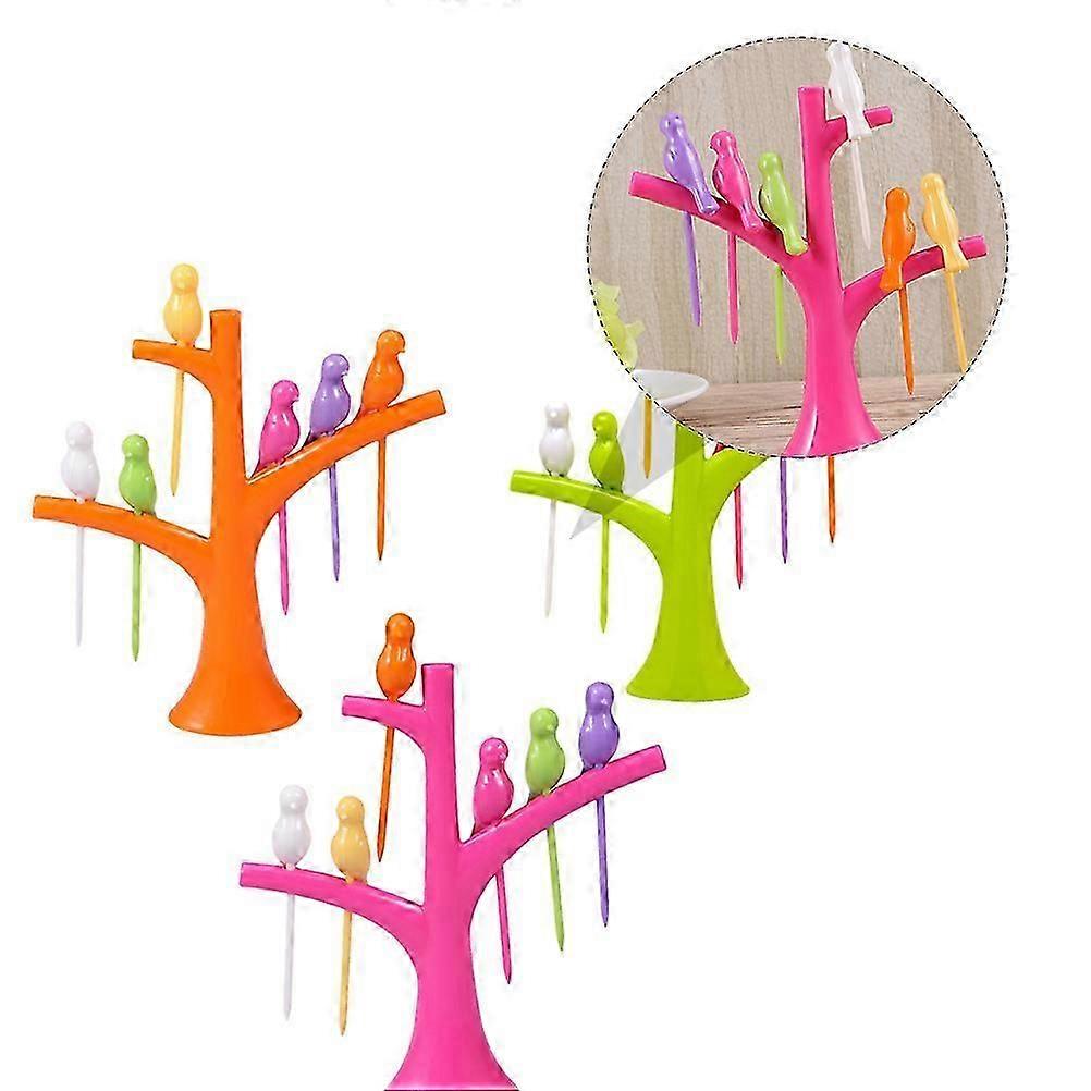 Bird Shaped Picks for Decoration 3Sets