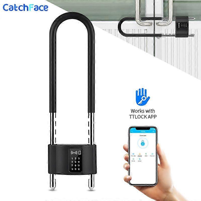 Imperméable Bluetooth App Control Bicycle U Shape Lock Smart Bike Lock avec Ttlock App Passcode Rfid Card Safe Digital Electronic
