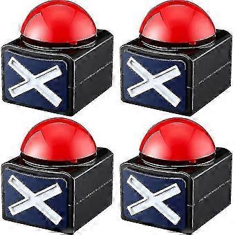 4pcs Game Buzzer,game Buzzer Alarm Sound Play Button With Light Trivia Quiz Got Talent Buzzer Game