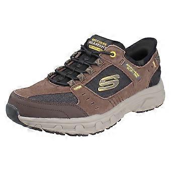 Mens Skechers Slip-Ins Hands Free Trainers Consistent Winner 237450 - Brown/Black Leather - UK Size 13 - EU Size 48.5 - US Size 14