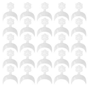 Crescent Nail Fake Nail Tips for Decor 500Pcs White Artificial Nails