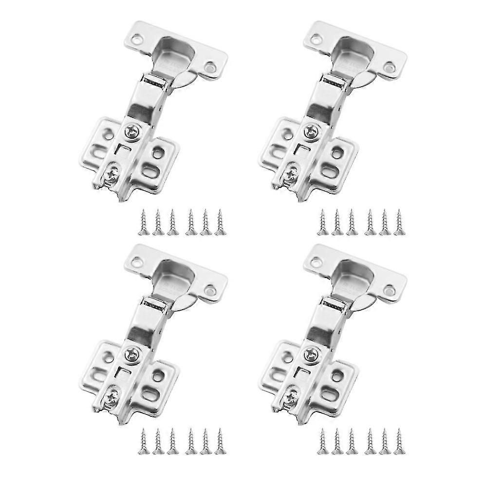 4 Pack Frameless Full Overlay Adjustable Closing Speed Soft Close Cabinet Hinges.soft Close Hinges