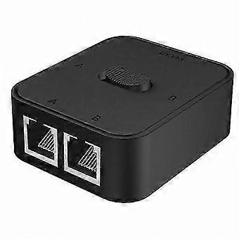2-Port Gigabit Ethernet Switch, RJ45 Network Splitter, LAN Extender