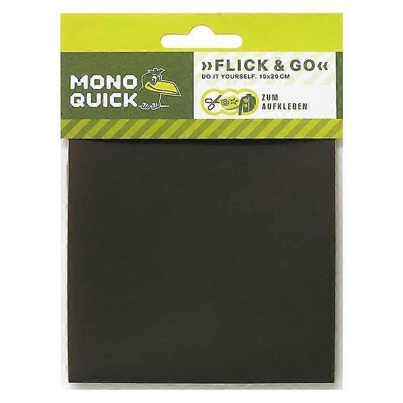 Glue patch, brown - Patch, iron-on patch, Size: 10.0 x 20.0 cm