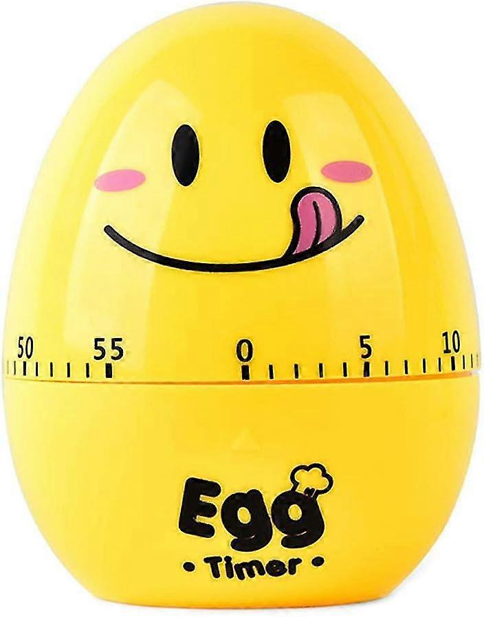 Kitchen Timer, Egg Timer, Cartoon Egg Mechanical Clockwork Stopwatch Alarm Clock Cute Kitchen Timer With Scale (yellow)