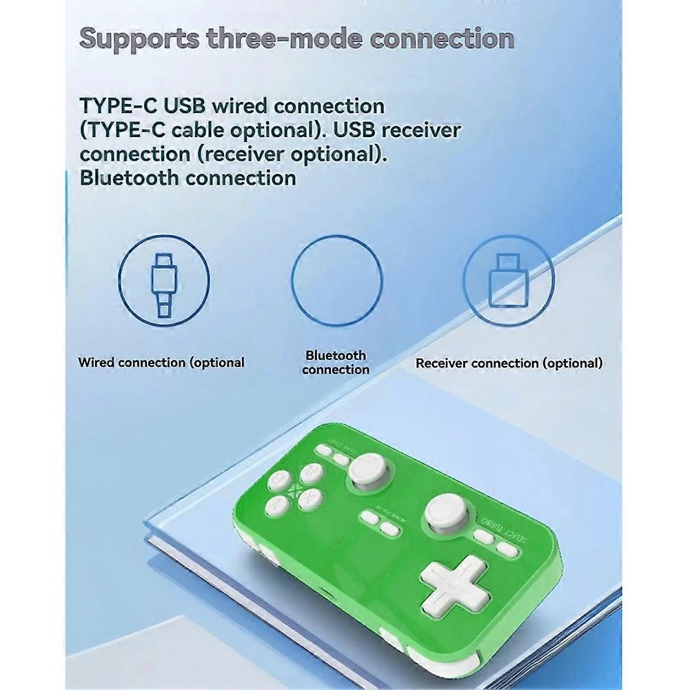 Pocket Game Controller Portable Wireless Bluetooth Gamepad Body Vibration for Switch Android PC B