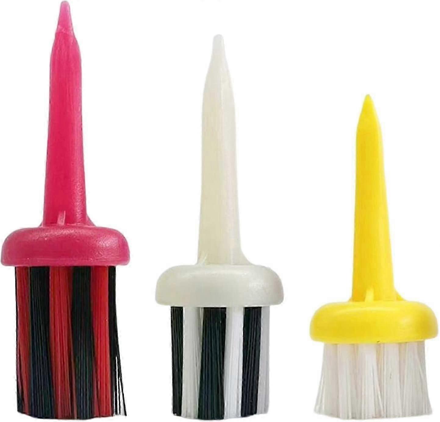 Plastic Golf Tees Brush Type 2 Set (6pcs) Durable Consistent Height Golf Accessory