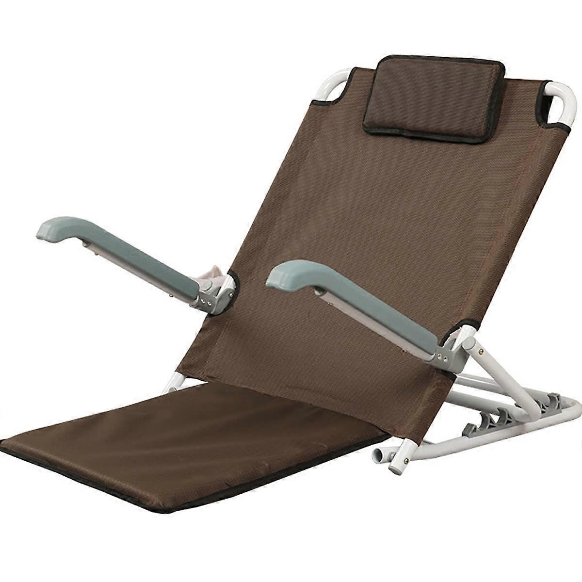Adjustable Bed Backrest for Elderly with 5Level Angle Adjustment, Folding Support and Head Pillow