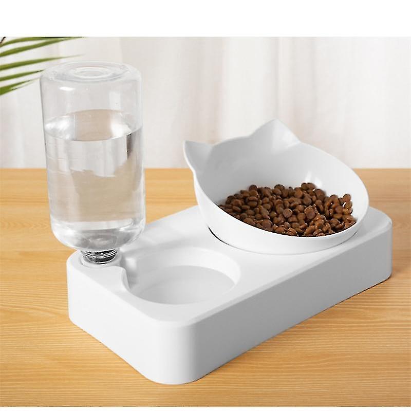 Food dispensers pet bowl automatic feeder dog cat food bowl with water