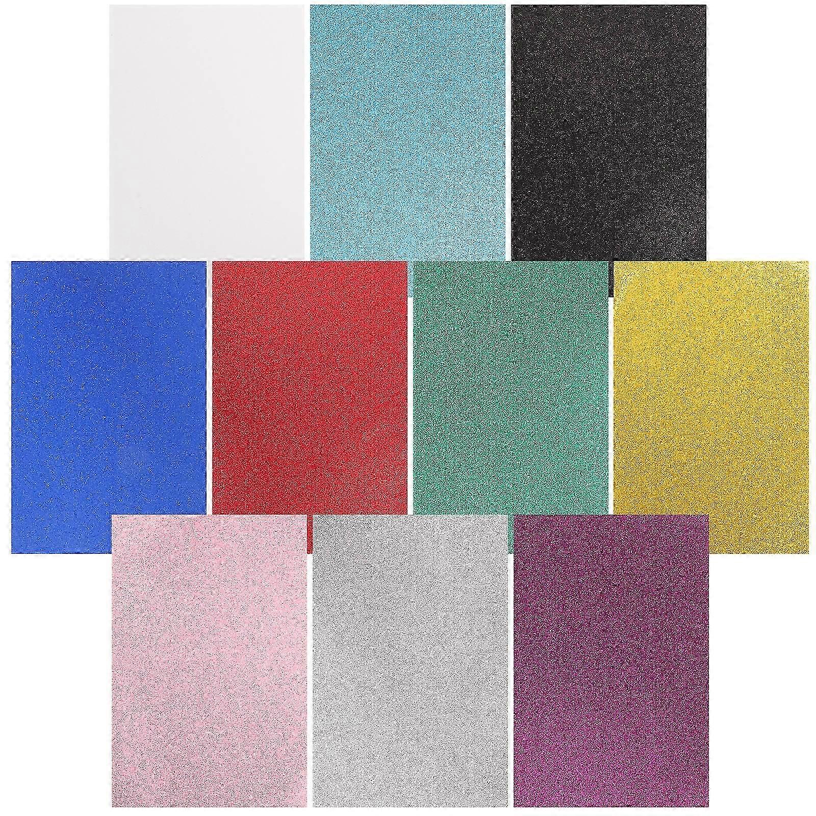 10 Sheets Multi-function Foams Sheets A4 Self-adhesive Craft Foams Diy Foams Sheets