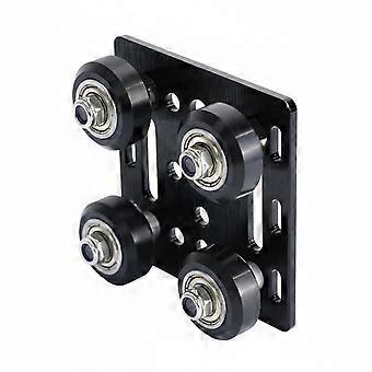 Slotted Profile Gantry Plate Smooth Sliding Wheels 2020 Aluminum Profile