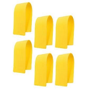 PVC Football Training Signs Yellow Markers for Training 6Pcs Set