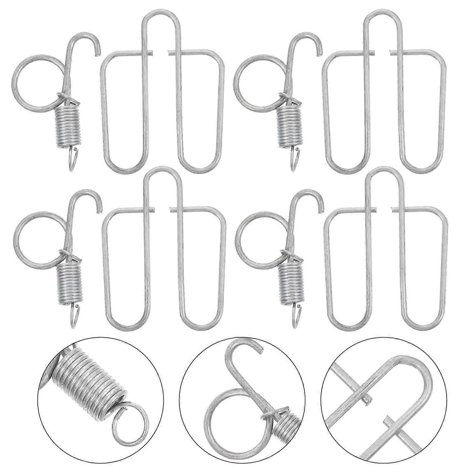 6Sets Rabbit Cage Door Hanging Hook for Cage Use Latch Fixing