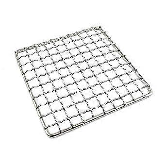 Camping Grill Grate Stainless Steel Mesh Grill Bushcraft Grill Camping Rack for Fire Cooking BBQ Backpacking Campfire Rated