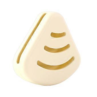 Travel Makeup Sponge Case with Rounded Flexible Shell, Front Cutout Holder for Purse Storage and Daily Carry Use Bags  White