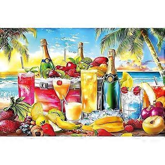 Puzzles for Adults Beach Palm Tree Cocktail Fruit HAA186