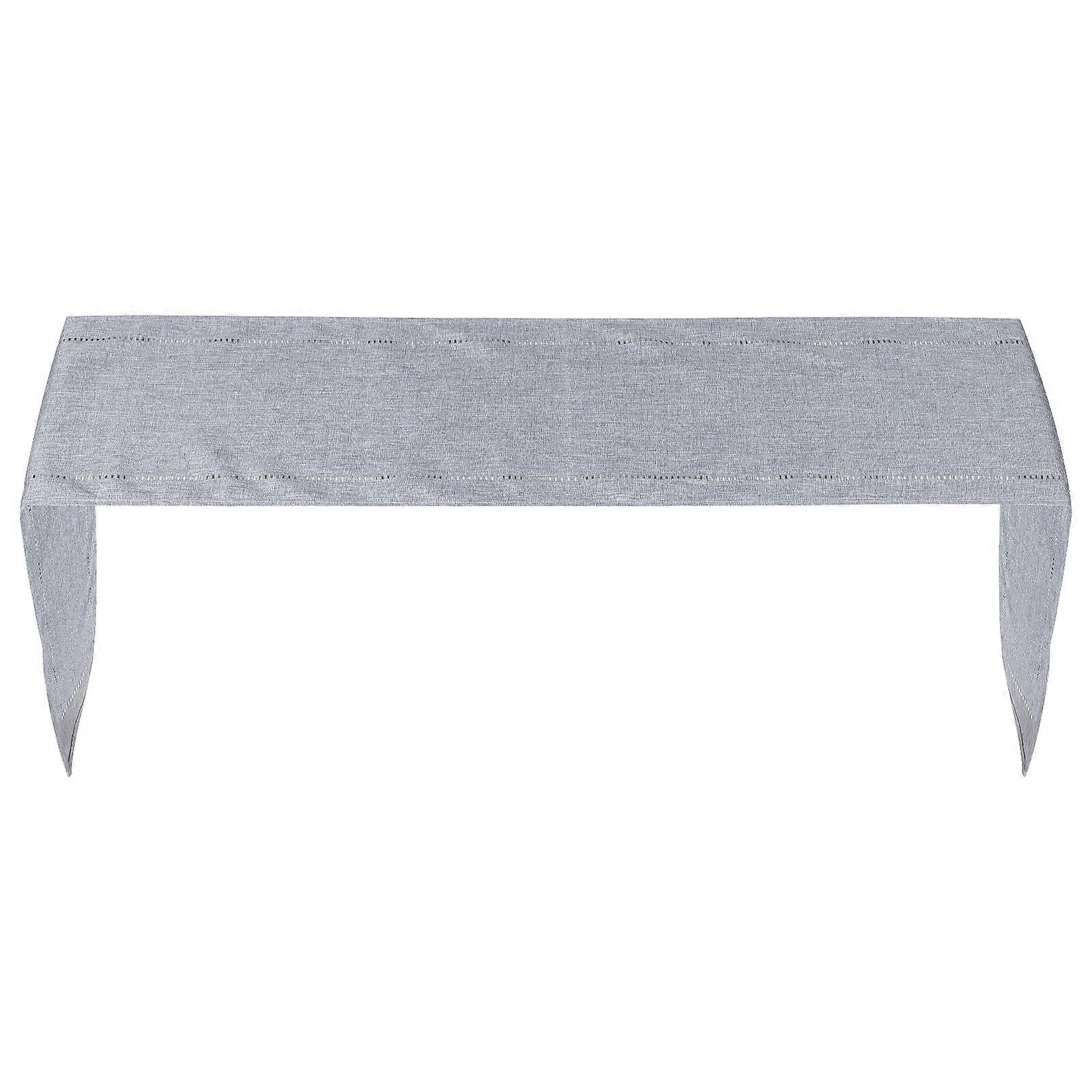 Grey Table Runner Long Table Runner for Party Use Light Grey Dining Decor