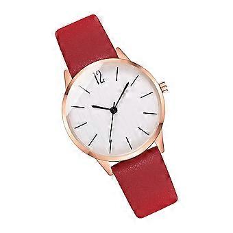 PU Quartz Wrist Watch for Women Casual Wear