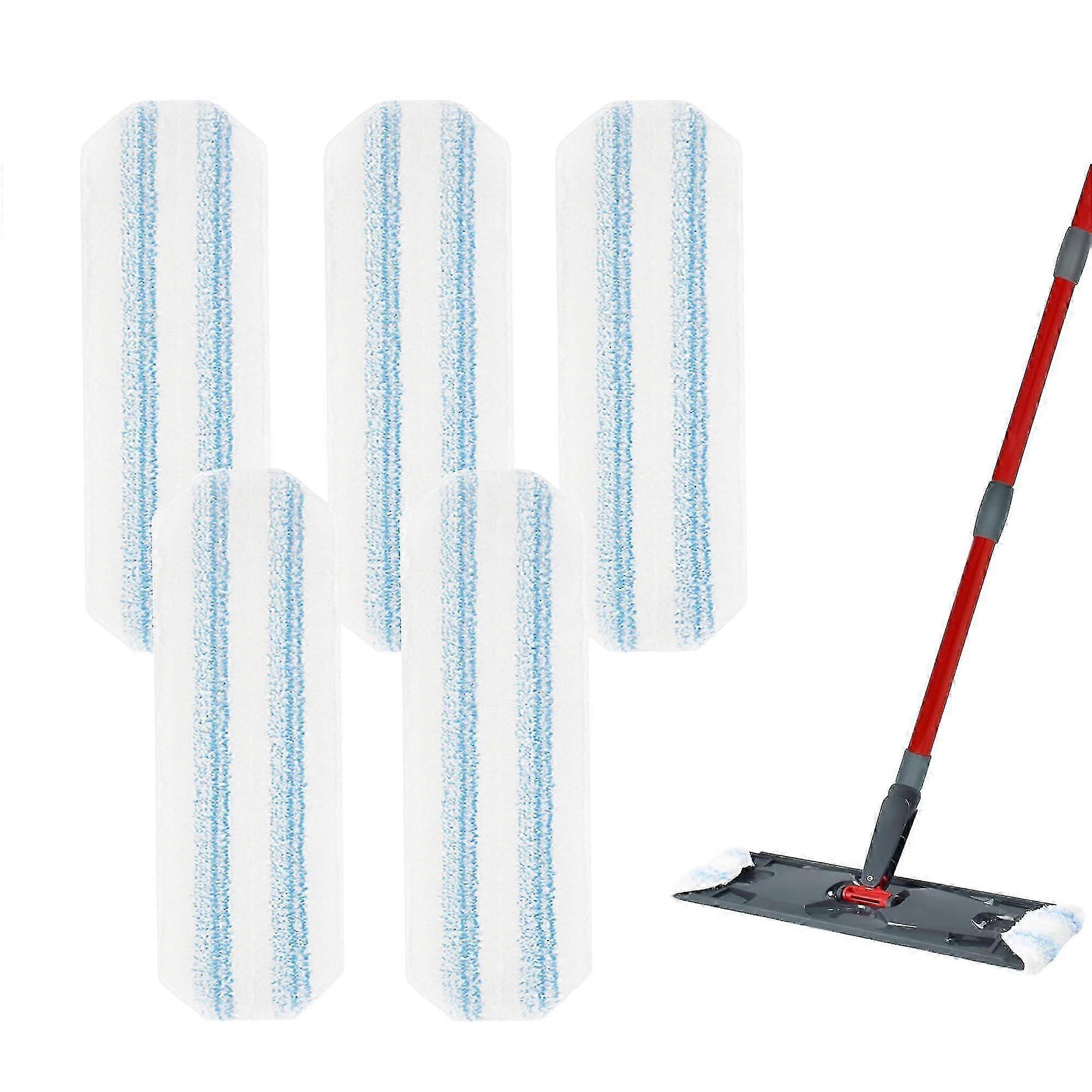 5 Pack Microfiber Mop Pads compatible with H2Pro, Absorbent Reusable Mop Refills, Machine Washable