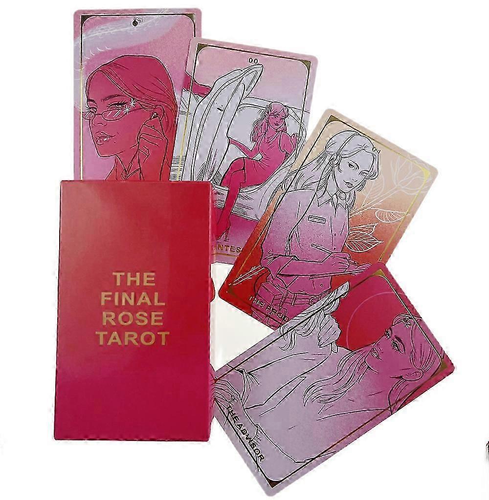 Final Rose Tarot - Elegant Romance, 12x7cm Divination Deck