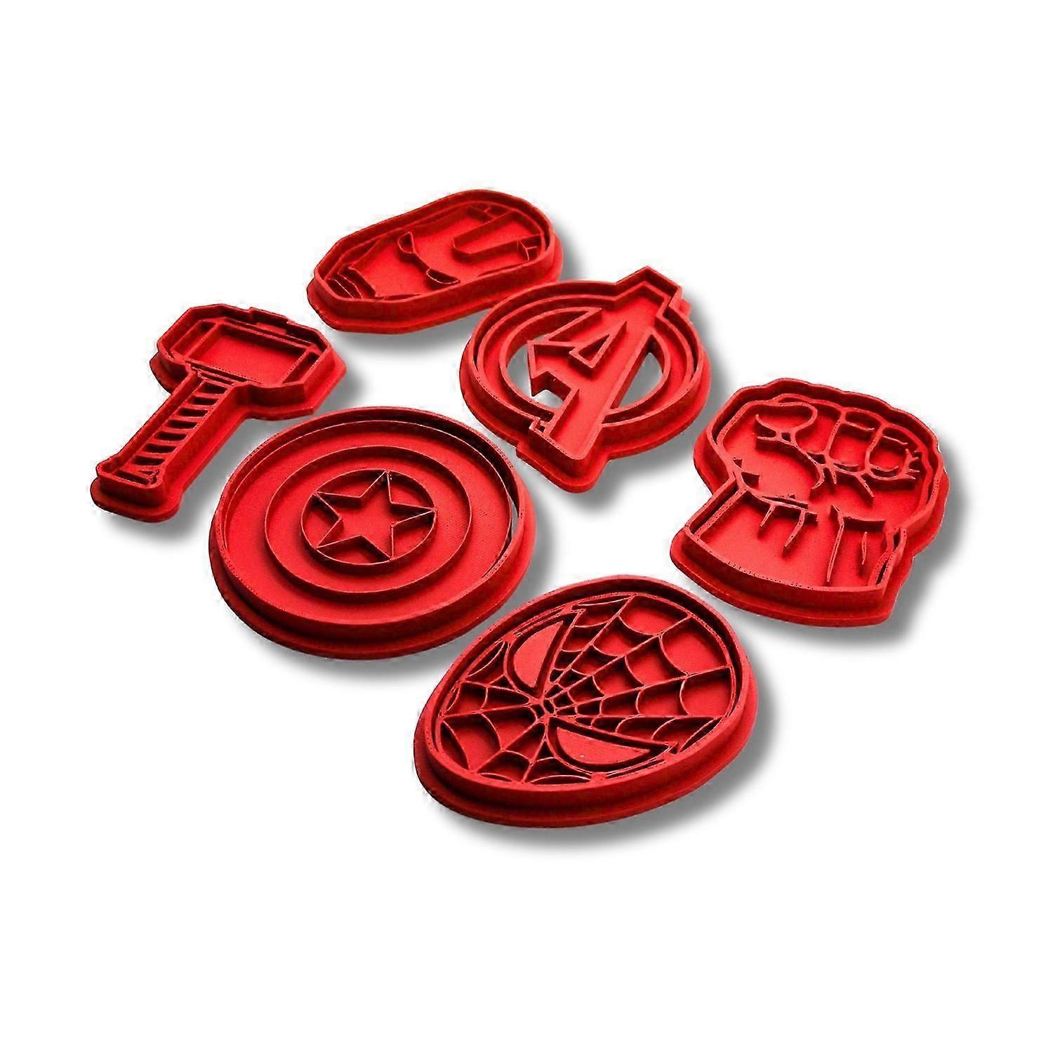 6 pack Avengers cookie cutters