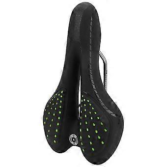 Mountain Bike Saddle Comcompatible withtable PU Leather Breathable Mountain Bike Saddle SeatBlack Green
