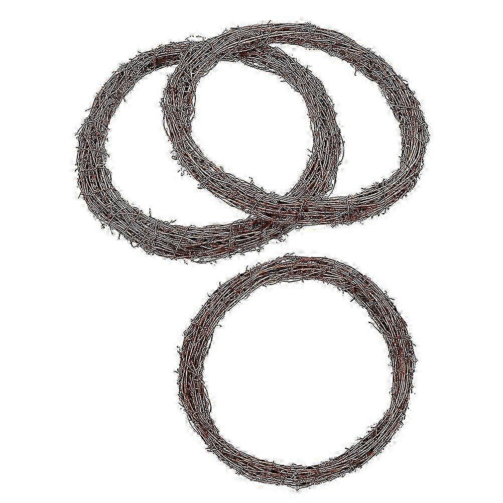 Rattan Wreath Forms 30cm Natural