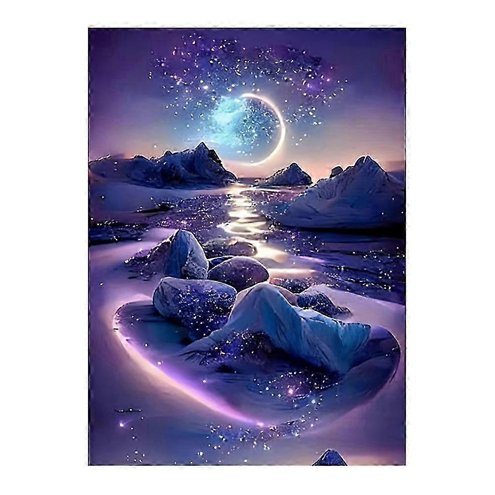 Dreamy Moon Diamond Art Canvas Kit