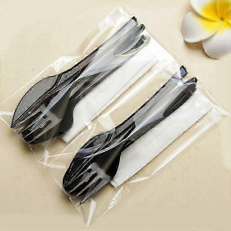 Disposable Fork Spoon Knife Set 100 Pcs
