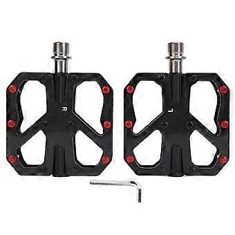 2Pcs Mountain Bike Pedal Waterproof Dust Proof Sealed Bearing Anti Skid Bike Pedal for BicycleYMQX)