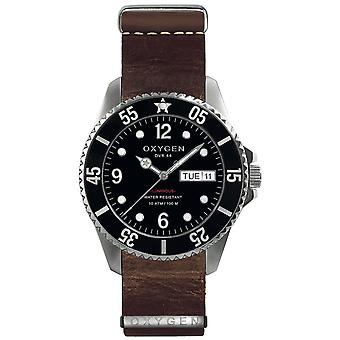 Oxygen moby dick 44 Quartz Analog Man Watch with Ex-D-MOB-44-NL-DB Cowskin Bracelet