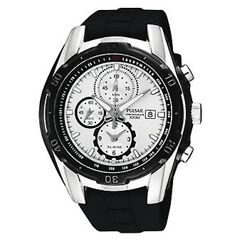 Pulsar chicago Quartz Analog Man Watch with PF3795X Rubber Bracelet
