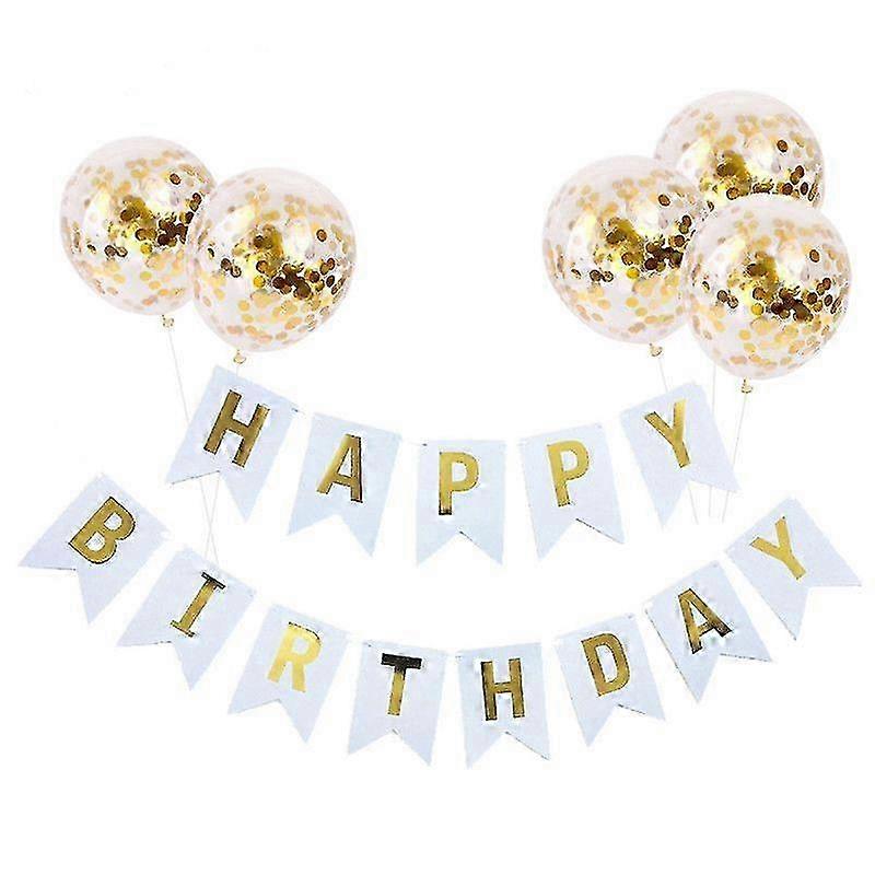 Premium Glitter Balloons With Banner