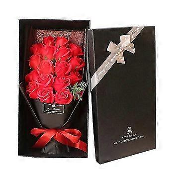 Geschenkbox mit 18 Seifenrosen, kreatives florales Seifen-Geschenkset