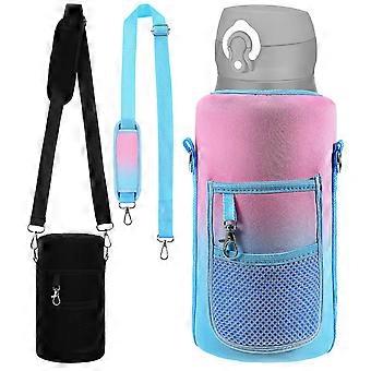 Water Bottle Carrier for Hiking and Gym 4Pcs Holder Bags Assorted Colors