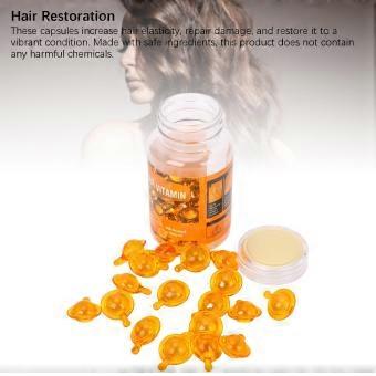 30 Capsules Hair Oil Capsule Gentle Nourishing and Moisturizing Hair Capsules for All Hair Types Orange