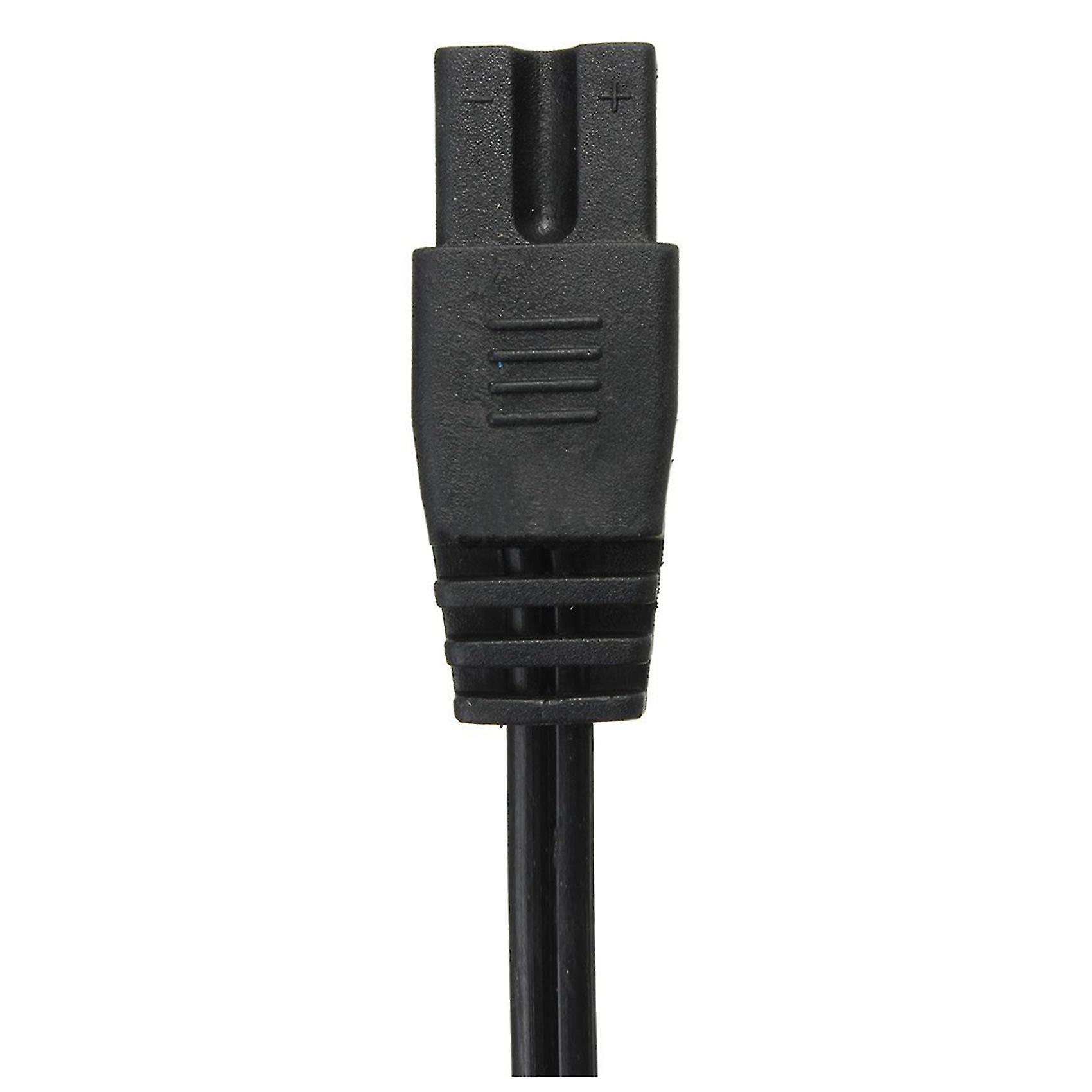 Câble Allume-cigare 2m 12V/24V Pour Glacière/réfrigérateur Voiture - Fil Cuivre 16AWG, Fusible 10A - Noir