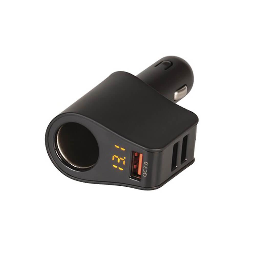 Powertech Usb And Voltmeter Car Cigarette Lighter Adaptor Single Usb Outlet